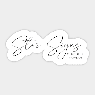 Star Signs: Midnight Edition – Unlock the Mysteries of the Night Sky Sticker